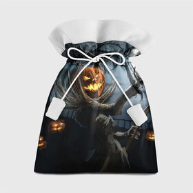 Подарочный 3D мешок с принтом Jack в Тюмени, 100% полиэстер | Размер: 29*39 см | halloween | pumpkin | witch | ведьма | демон | кот | тыква | хэллоуин | череп