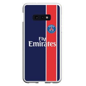 Чехол для Samsung S10E с принтом PSG 2018 Original #1 в Тюмени, Силикон | Область печати: задняя сторона чехла, без боковых панелей | Тематика изображения на принте: fc | fly emirates | paris | psg | лого | париж | псж | спорт | спортивные | фк | футбольный клуб