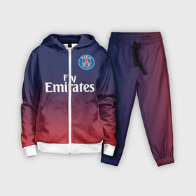 Детский костюм 3D с принтом PSG SPORT ORIGINAL GRADIENT   ПСЖ в Тюмени,  |  | Тематика изображения на принте: fc | fly emirates | paris | psg | лого | париж | псж | спорт | спортивные | фк | футбольный клуб