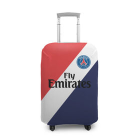 Чехол для чемодана 3D с принтом PSG 2018 Original #14 в Тюмени, 86% полиэфир, 14% спандекс | двустороннее нанесение принта, прорези для ручек и колес | fc | fly emirates | paris | psg | лого | париж | псж | спорт | спортивные | фк | футбольный клуб