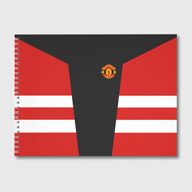 Альбом для рисования с принтом Manchester United Vintage 2018 в Тюмени, 100% бумага
 | матовая бумага, плотность 200 мг. | Тематика изображения на принте: emirates | fc | manchester united | абстракция | геометрия | зож | клуб | линии | манчестер юнайтед | модные | мяч | россии | спорт | спортивные | стиль | тренды | футбол | футбольный клуб | экстрим | эмблема