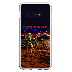 Чехол для Samsung S10E с принтом Боец Iron Maiden в Тюмени, Силикон | Область печати: задняя сторона чехла, без боковых панелей | iron maiden | адриан смит | айрон мейден | война | группа | дэйв мюррей | железная дева | ирон майден | метал | мрачный | музыка | песни | рок | солдат | стив харрис | тяжелый | хеви | хевиметал