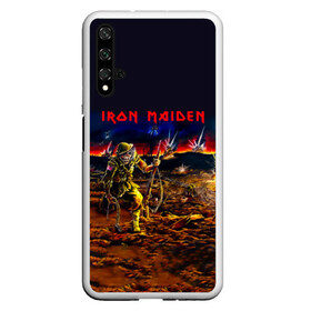 Чехол для Honor 20 с принтом Боец Iron Maiden в Тюмени, Силикон | Область печати: задняя сторона чехла, без боковых панелей | Тематика изображения на принте: iron maiden | адриан смит | айрон мейден | война | группа | дэйв мюррей | железная дева | ирон майден | метал | мрачный | музыка | песни | рок | солдат | стив харрис | тяжелый | хеви | хевиметал