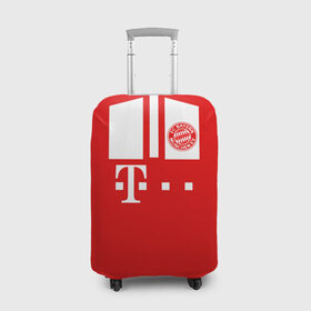 Чехол для чемодана 3D с принтом FC Bayern 2018 Original #6 в Тюмени, 86% полиэфир, 14% спандекс | двустороннее нанесение принта, прорези для ручек и колес | 
