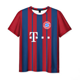 Мужская футболка 3D с принтом FC Bayern 2018 Original #8 в Тюмени, 100% полиэфир | прямой крой, круглый вырез горловины, длина до линии бедер | bayern | fly fc | бавария | спорт | футбольный клуб