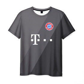 Мужская футболка 3D с принтом FC Bayern 2018 Original #3 в Тюмени, 100% полиэфир | прямой крой, круглый вырез горловины, длина до линии бедер | Тематика изображения на принте: bayern | fly fc | бавария | спорт | футбольный клуб
