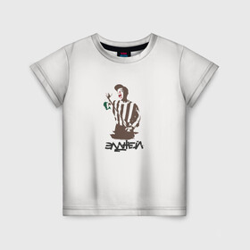 Детская футболка 3D с принтом Элджей в Тюмени, 100% гипоаллергенный полиэфир | прямой крой, круглый вырез горловины, длина до линии бедер, чуть спущенное плечо, ткань немного тянется | Тематика изображения на принте: sayonaraboy | розовое вино | элджей