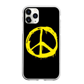 Чехол для iPhone 11 Pro матовый с принтом Peace в Тюмени, Силикон |  | peace | vppdgryphon | арт | краска | мирный | миролюбивый | пацифик | прикольные | хиппи | цветные