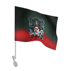 Флаг для автомобиля с принтом The fear в Тюмени, 100% полиэстер | Размер: 30*21 см | jigsaw | джон крамер | триллер