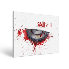 Холст прямоугольный с принтом The SAW VIII в Тюмени, 100% ПВХ |  | jigsaw | джон крамер | триллер