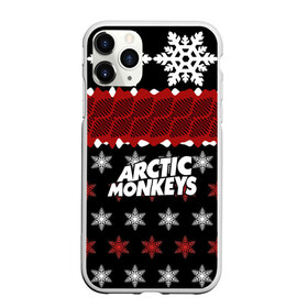 Чехол для iPhone 11 Pro матовый с принтом Праздничный Arctic Monkeys в Тюмени, Силикон |  | алекс тёрнер | арктик | арктические мартышки | гаражный | группа | джейми кук | знак | инди рок | красный | м | манкис | музыка | надпись | ник о мэлли | новогодний | новый год | обезьяна