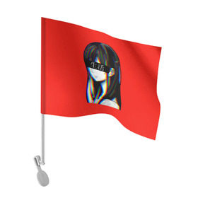 Флаг для автомобиля с принтом Japanese Aesthetic в Тюмени, 100% полиэстер | Размер: 30*21 см | Тематика изображения на принте: sad japanese aesthetic