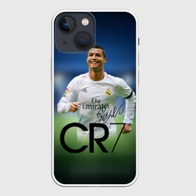 Чехол для iPhone 13 mini с принтом Криштиану Роналду 3 в Тюмени,  |  | cristiano ronaldo | fifa | madrid | portugal | real | respect | uefa | автограф | игрок | криштиану | лучший | мадрид | мира | португалия | реал | роналду | сборная | футбол