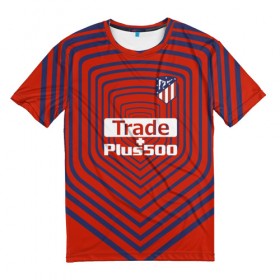 Мужская футболка 3D с принтом Atletico Madrid Original #2 в Тюмени, 100% полиэфир | прямой крой, круглый вырез горловины, длина до линии бедер | атлетико мадрид | эмблема