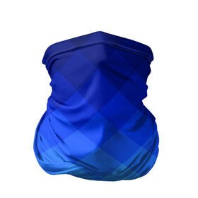 Бандана-труба 3D с принтом Blue geometria в Тюмени, 100% полиэстер, ткань с особыми свойствами — Activecool | плотность 150‒180 г/м2; хорошо тянется, но сохраняет форму | blue | geometria | абстракция | бирюза | бирюзовый | геометрия | куб | синий