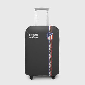 Чехол для чемодана 3D с принтом Atletico Madrid Original #4 в Тюмени, 86% полиэфир, 14% спандекс | двустороннее нанесение принта, прорези для ручек и колес | атлетико мадрид | эмблема