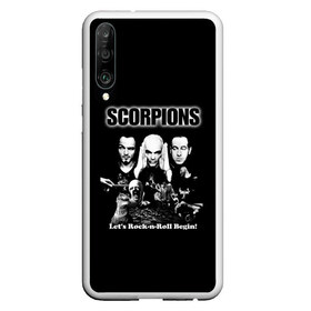 Чехол для Honor P30 с принтом Группа Scorpions в Тюмени, Силикон | Область печати: задняя сторона чехла, без боковых панелей | scorpions | группа | скорпионс | хард | хардрок