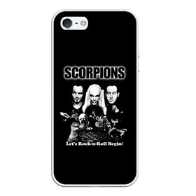 Чехол для iPhone 5/5S матовый с принтом Группа Scorpions в Тюмени, Силикон | Область печати: задняя сторона чехла, без боковых панелей | scorpions | группа | скорпионс | хард | хардрок