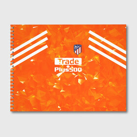 Альбом для рисования с принтом Atletico Madrid Original #5 в Тюмени, 100% бумага
 | матовая бумага, плотность 200 мг. | Тематика изображения на принте: атлетико мадрид | полосы | эмблема