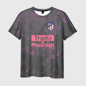 Мужская футболка 3D с принтом Atletico Madrid Original #8 в Тюмени, 100% полиэфир | прямой крой, круглый вырез горловины, длина до линии бедер | атлетико мадрид | полигоны | эмблема
