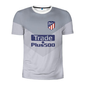 Мужская футболка 3D спортивная с принтом Atletico Madrid Original #9 в Тюмени, 100% полиэстер с улучшенными характеристиками | приталенный силуэт, круглая горловина, широкие плечи, сужается к линии бедра | Тематика изображения на принте: 