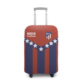 Чехол для чемодана 3D с принтом Atletico Madrid Original #11 в Тюмени, 86% полиэфир, 14% спандекс | двустороннее нанесение принта, прорези для ручек и колес | атлетико мадрид | полосы | эмблема