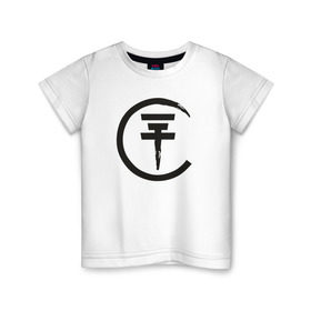 Детская футболка хлопок с принтом Tokio в Тюмени, 100% хлопок | круглый вырез горловины, полуприлегающий силуэт, длина до линии бедер | bill kaulitz | tokio hotel | билл каулиц