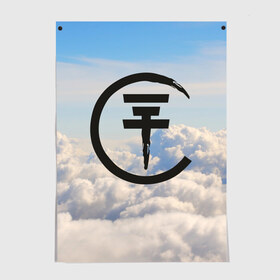 Постер с принтом Clouds Tokio Hotel в Тюмени, 100% бумага
 | бумага, плотность 150 мг. Матовая, но за счет высокого коэффициента гладкости имеет небольшой блеск и дает на свету блики, но в отличии от глянцевой бумаги не покрыта лаком | bill kaulitz | tokio hotel | билл каулиц