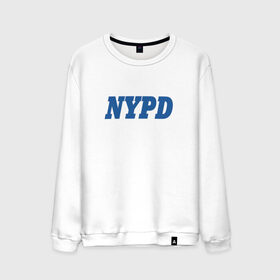 Мужской свитшот хлопок с принтом NYPD в Тюмени, 100% хлопок |  | Тематика изображения на принте: new york police department | департамент | нью йорк