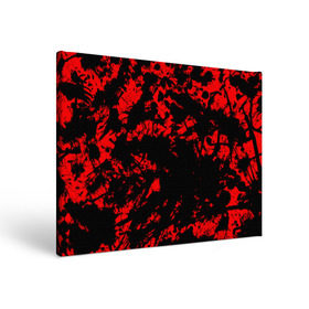 Холст прямоугольный с принтом Красные краски в Тюмени, 100% ПВХ |  | abstraction | абстракция красок | брызги красок | краска | красные краски | потертость красок | разводы красок | черно белый