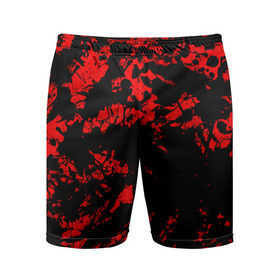 Мужские шорты 3D спортивные с принтом Красные краски в Тюмени,  |  | abstraction | абстракция красок | брызги красок | краска | красные краски | потертость красок | разводы красок | черно белый