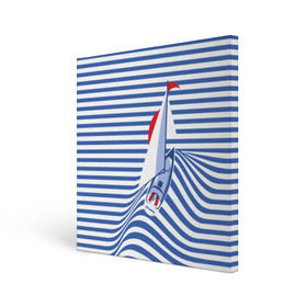 Холст квадратный с принтом Яхта в Тюмени, 100% ПВХ |  | flag | joke | prank | sail | sea | stripes | water | waves | yacht vest | вода | волны | море | парус | полосы | прикол | тельняшка | флаг | шутка | яхта