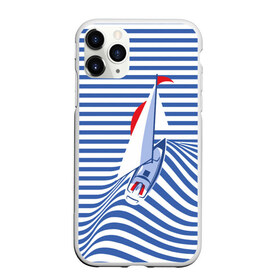Чехол для iPhone 11 Pro матовый с принтом Яхта в Тюмени, Силикон |  | flag | joke | prank | sail | sea | stripes | water | waves | yacht vest | вода | волны | море | парус | полосы | прикол | тельняшка | флаг | шутка | яхта