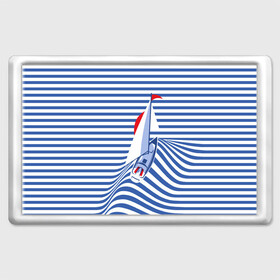 Магнит 45*70 с принтом Яхта в Тюмени, Пластик | Размер: 78*52 мм; Размер печати: 70*45 | flag | joke | prank | sail | sea | stripes | water | waves | yacht vest | вода | волны | море | парус | полосы | прикол | тельняшка | флаг | шутка | яхта