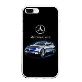 Чехол для iPhone 7Plus/8 Plus матовый с принтом Mercedes-Benz в Тюмени, Силикон | Область печати: задняя сторона чехла, без боковых панелей | kомпания производитель легковых автомобилей премиального класса | немецкое качество