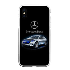 Чехол для iPhone XS Max матовый с принтом Mercedes-Benz в Тюмени, Силикон | Область печати: задняя сторона чехла, без боковых панелей | kомпания производитель легковых автомобилей премиального класса | немецкое качество