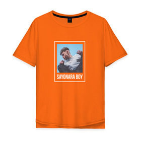 Мужская футболка хлопок Oversize с принтом Allj в Тюмени, 100% хлопок | свободный крой, круглый ворот, “спинка” длиннее передней части | allj | eldzhey | sayonaraboy | алексей узенюк | рэпер | хип хоп | элджей