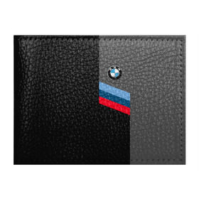 Обложка для студенческого билета с принтом BMW Brand Tricolor в Тюмени, натуральная кожа | Размер: 11*8 см; Печать на всей внешней стороне | Тематика изображения на принте: bmw | автомобильные | бмв | машины