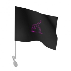 Флаг для автомобиля с принтом athletics в Тюмени, 100% полиэстер | Размер: 30*21 см | athletic sports | athletics | fitness | fitness center | sport | weightlifting | атлетика | спорт | фитнес