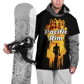 Накидка на куртку 3D с принтом Тихоокеанский рубеж в Тюмени, 100% полиэстер |  | Тематика изображения на принте: action | adventure | pacific rim | боевик | егерь | кайдзю | монстр