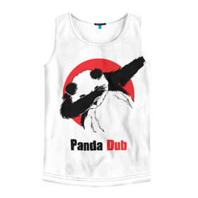 Мужская майка 3D с принтом Panda dub в Тюмени, 100% полиэстер | круглая горловина, приталенный силуэт, длина до линии бедра. Пройма и горловина окантованы тонкой бейкой | Тематика изображения на принте: dab | dance | dub | movement | panda | движение | панда | танец