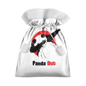 Подарочный 3D мешок с принтом Panda dub в Тюмени, 100% полиэстер | Размер: 29*39 см | Тематика изображения на принте: dab | dance | dub | movement | panda | движение | панда | танец