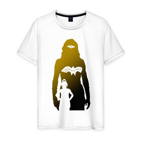 Мужская футболка хлопок с принтом Необычная девушка в Тюмени, 100% хлопок | прямой крой, круглый вырез горловины, длина до линии бедер, слегка спущенное плечо. | 