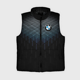 Женский жилет утепленный 3D с принтом BMW LINE PATTERN в Тюмени,  |  | bmw | bmw motorsport | bmw performance | carbon | m | motorsport | performance | sport | бмв | карбон | моторспорт | спорт