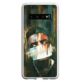 Чехол для Samsung Galaxy S10 с принтом Sayonara boy 2 в Тюмени, Силикон | Область печати: задняя сторона чехла, без боковых панелей | Тематика изображения на принте: allj | eldzhey | sayonaraboy | алексей узенюк | рэпер | хип хоп | элджей