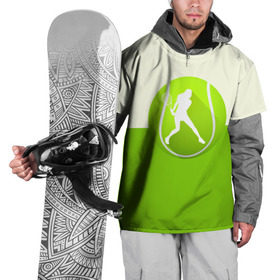 Накидка на куртку 3D с принтом Теннис в Тюмени, 100% полиэстер |  | sport | логотип | мяч | спорт | теннис