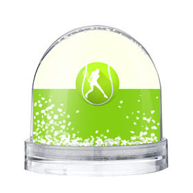 Снежный шар с принтом Теннис в Тюмени, Пластик | Изображение внутри шара печатается на глянцевой фотобумаге с двух сторон | sport | логотип | мяч | спорт | теннис