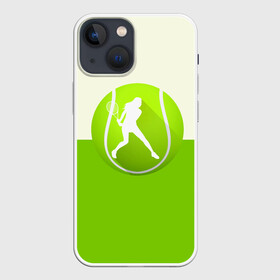 Чехол для iPhone 13 mini с принтом Теннис в Тюмени,  |  | sport | логотип | мяч | спорт | теннис