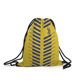 Рюкзак-мешок 3D с принтом Juventus 2018 Creative #1 в Тюмени, 100% полиэстер | плотность ткани — 200 г/м2, размер — 35 х 45 см; лямки — толстые шнурки, застежка на шнуровке, без карманов и подкладки | 