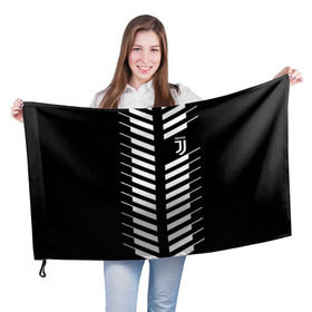 Флаг 3D с принтом Juventus 2018 Creative #2 в Тюмени, 100% полиэстер | плотность ткани — 95 г/м2, размер — 67 х 109 см. Принт наносится с одной стороны | juventus | футбол | футбольный клуб | ювентус